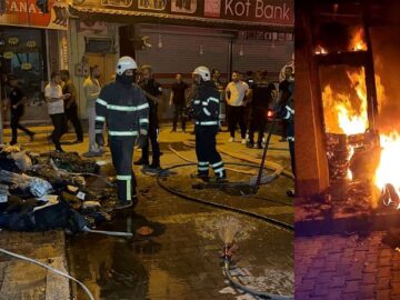 Mağazaya molotoflu saldırı